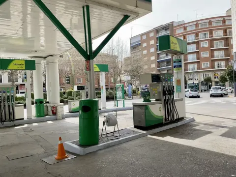 Foto de referencia de una gasolinera BP