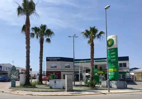 Foto de referencia de una gasolinera BP