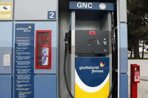 Foto de referencia de una gasolinera Naturgy